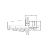 End Mill Holder Weldon CAT40-SLA1/8"-4"~SLA1-1/2"-6" - Makotools Industrial Supply Tools for Metal Cutting